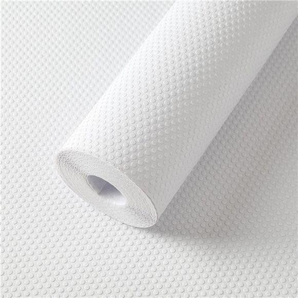 White Shelf Liner Waterproof Drawer Cabinet Liner 17.7 x 96 Inch Kitchen Mat - Picture 1 of 7